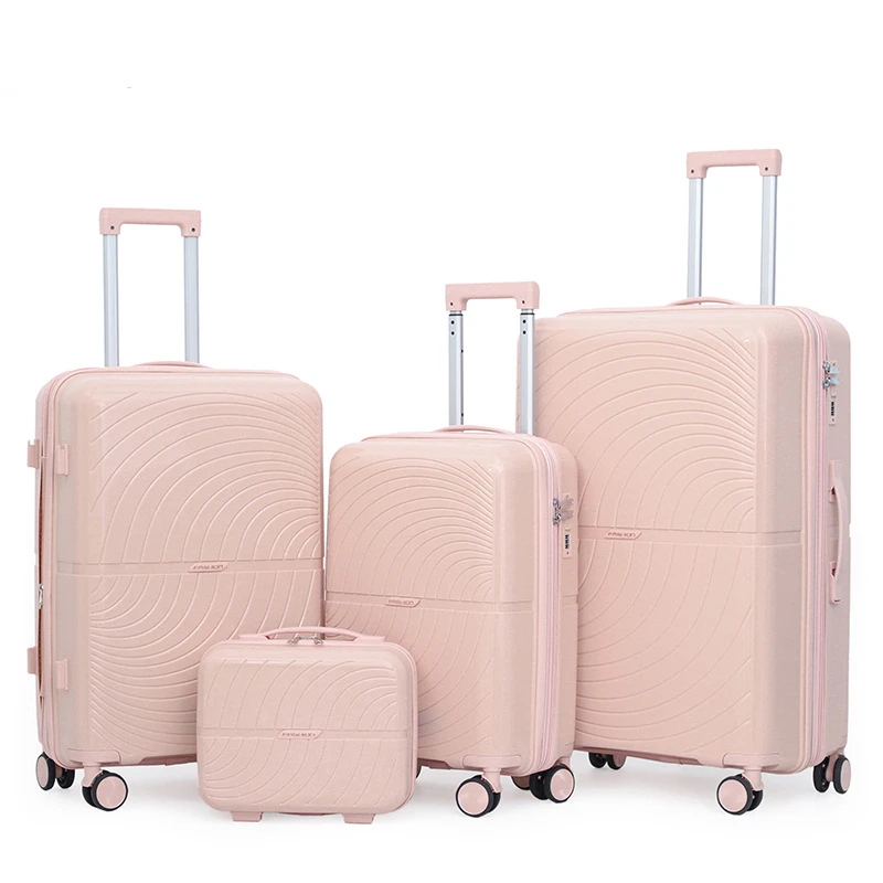 Pp Travel Bag Men Spinner PP Luggage Suitcase 14 20 24 28 Inch 4 Pcs